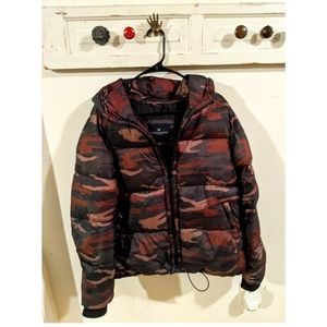 AEO Outerwear Camo Bomber/ Puffer Coat XL